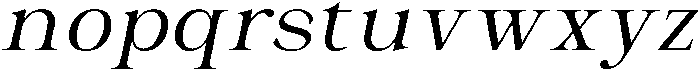 Malvera Slant otf (400) Font LOWERCASE
