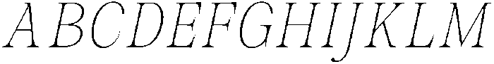 Malvera Thin Condensed Slant otf (100) Font
