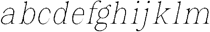 Malvera Thin Condensed Slant otf (100) FONT