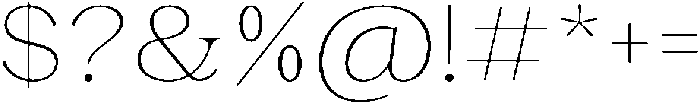 Malvera Thin otf (100) Font OTHER CHARS