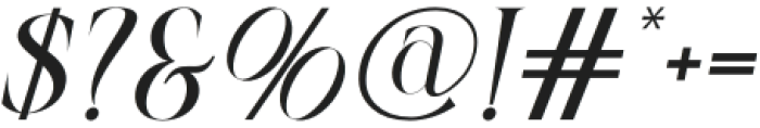 Malvinda Bughton Italic otf (400) Font OTHER CHARS