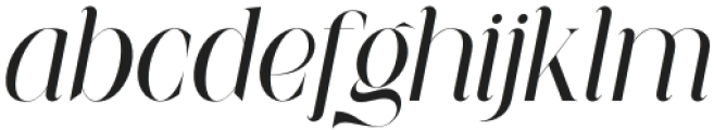 Malvinda Bughton Italic otf (400) Font LOWERCASE