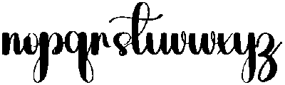 Mama Regular otf (400) Font LOWERCASE