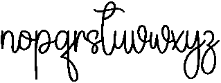 Mama Regular otf (400) Font LOWERCASE