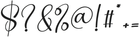 Mama Signature Regular otf (400) Font OTHER CHARS