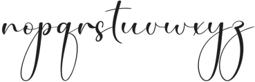 Mama Signature Regular otf (400) Font LOWERCASE