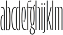 Manchester Condensed Thin otf (100) Font LOWERCASE
