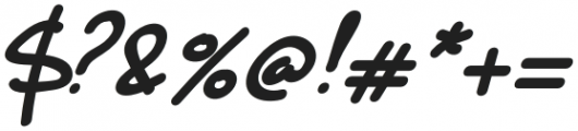 Manchester Sans Italic otf (400) Font OTHER CHARS