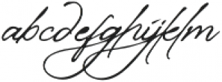Manchester Signature Alt otf (400) Font LOWERCASE