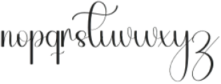 Mandalika Signature Regular otf (400) Font LOWERCASE