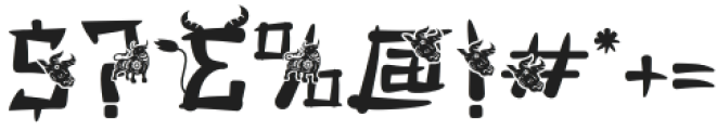 Mandarin Mantis Bull otf (400) Font OTHER CHARS