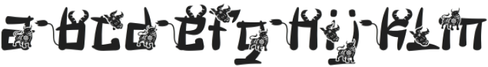 Mandarin Mantis Bull otf (400) Font LOWERCASE