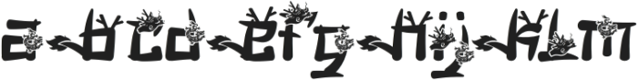 Mandarin Mantis Dragon otf (400) Font LOWERCASE