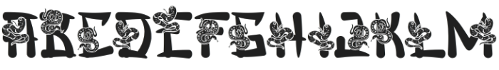 Mandarin Mantis Snake otf (400) Font UPPERCASE