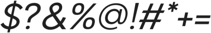 Mandau Regular Italic otf (400) Font OTHER CHARS