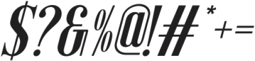 Mandelina Italic otf (400) Font OTHER CHARS