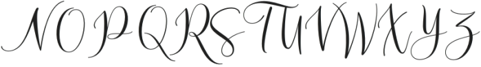 Mandevilla Script Regular otf (400) Font UPPERCASE