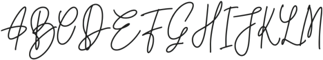 Mandiny Signature Regular otf (400) Font UPPERCASE
