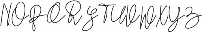 Mandiny Signature Regular otf (400) Font UPPERCASE