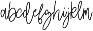 Mandiny Signature Regular otf (400) Font LOWERCASE