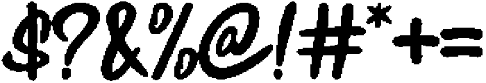 Mandoe otf (400) Font OTHER CHARS
