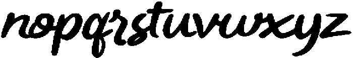 Mandoe otf (400) Font LOWERCASE