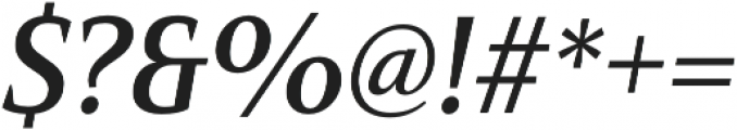 Mandrel Cond Demi Italic otf (400) Font OTHER CHARS