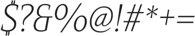 Mandrel Cond Thin Italic otf (100) Font OTHER CHARS