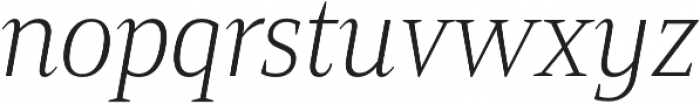 Mandrel Cond Thin Italic otf (100) Font LOWERCASE