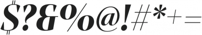 Mandrel Didone Cond Black Italic otf (900) Font OTHER CHARS