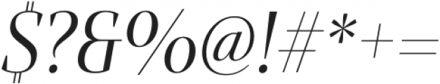 Mandrel Didone Cond Regular Italic otf (400) Font OTHER CHARS