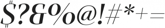 Mandrel Didone Ext Demi Italic otf (400) Font OTHER CHARS
