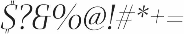 Mandrel Didone Norm Light Italic otf (300) Font OTHER CHARS