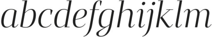 Mandrel Didone Norm Light Italic otf (300) Font LOWERCASE
