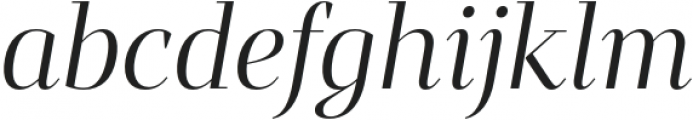 Mandrel Didone Norm Regular Italic otf (400) Font LOWERCASE