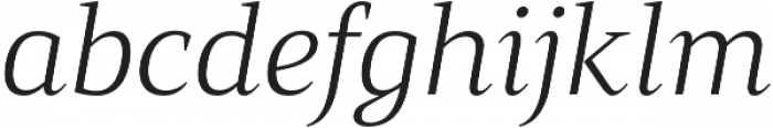 Mandrel Ext Light Italic otf (300) Font LOWERCASE