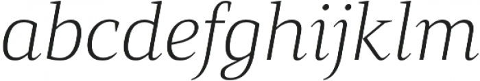 Mandrel Ext Thin Italic otf (100) Font LOWERCASE