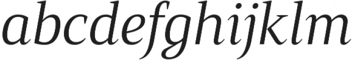 Mandrel Norm Regular Italic otf (400) Font LOWERCASE