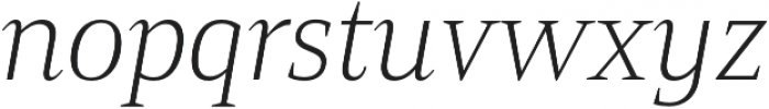 Mandrel Norm Thin Italic otf (100) Font LOWERCASE