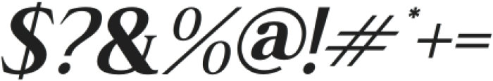 Manfitte Bold Italic otf (700) Font OTHER CHARS