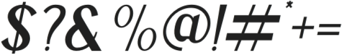 Mangata-Italic otf (400) Font OTHER CHARS