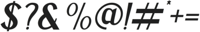 Mangata Medium Italic otf (500) Font OTHER CHARS