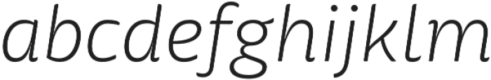 Mangerica Pro Extra Light Italic otf (200) Font LOWERCASE