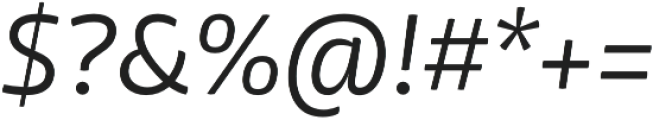Mangerica Pro Light Italic otf (300) Font OTHER CHARS