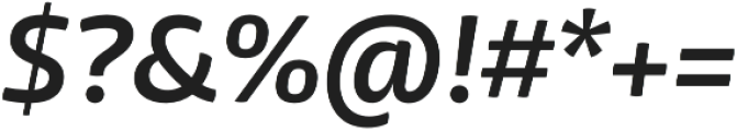 Mangerica Pro Semi Bold Italic otf (600) Font OTHER CHARS