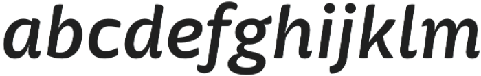 Mangerica Pro Semi Bold Italic otf (600) Font LOWERCASE