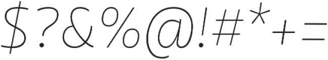 Mangerica Pro Thin Italic otf (100) Font OTHER CHARS