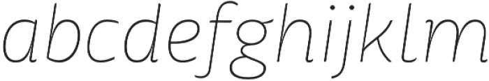 Mangerica Pro Thin Italic otf (100) Font LOWERCASE