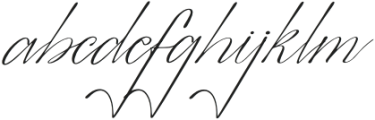 Mangkinoy Italic otf (400) Font LOWERCASE