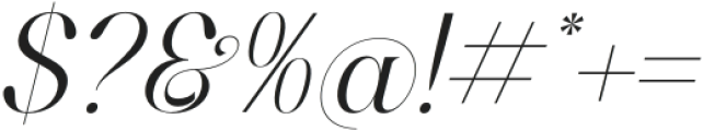 Mangleka Italic otf (400) Font OTHER CHARS